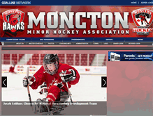 Tablet Screenshot of monctonminorhockey.ca